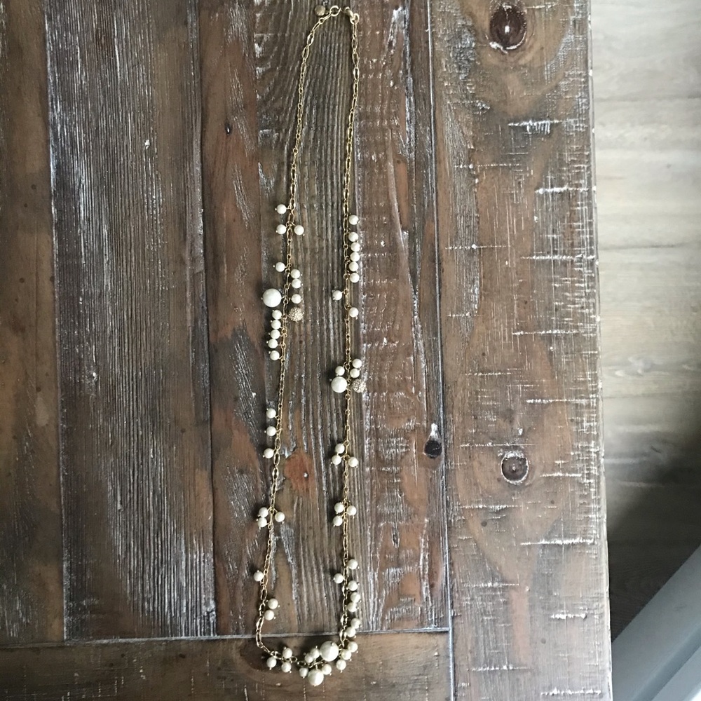 JCrew pearl cluster necklace